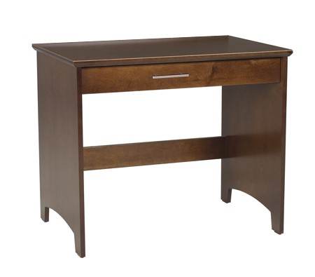 Shaker Panel End Study Desk w\/Pencil Drawer